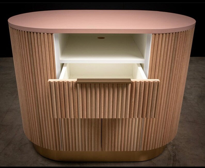 Blush & Oak Reception Desk