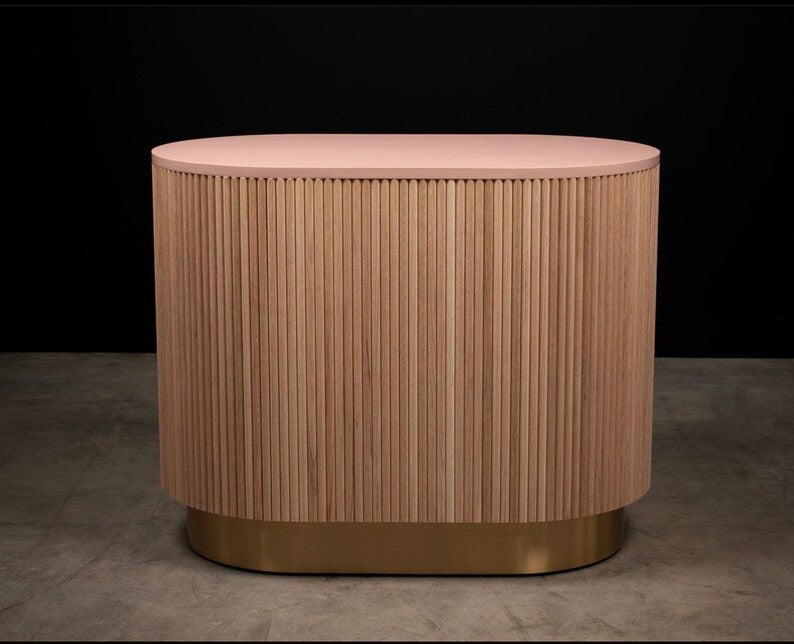 Blush & Oak Reception Desk