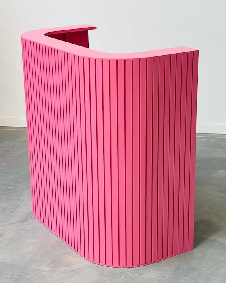 ZheeVibe Curved Reception Desk